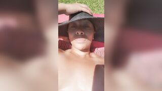 Black Tits: Just doing a little tanning on this Fri-YAY! #1