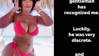 Black Tits: Flight attendant dances with big titties #4