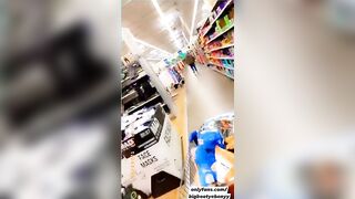 So.... I pulled my big tits out in Walmart ???? Would you suck them in public? ????????