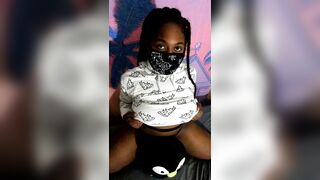 Black Tits: POV of you about to cum on my tits #2