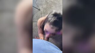 Proudly Blacked: Latina girl on her knees #2