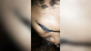 Ebony Throat: Ebony Face Fuck Sloppy Messege me for her Ig name #2