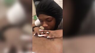 Ebony Throat: Going down on it #3