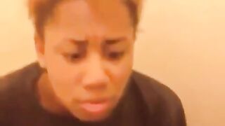 Ebony Throat: Shout out to all my bbc bros out there ‼️ find a girl that love your dick this much ♥️♥️ #1