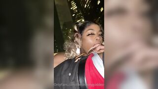 Ebony Throat: Outside gettin neck ♥️♥️♥️♥️ #4