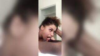 Ebony Throat: Sexy ass sucker #1