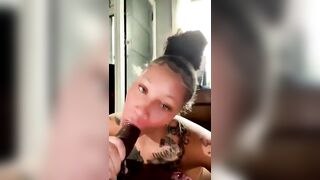 Ebony Throat: she really was eating for those few seconds , somebody lmk who this is ASAP #2