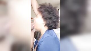 Ebony Throat: She nasty with it. Throat Queen #3