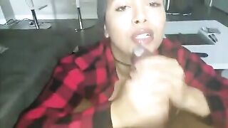 Ebony Throat: You can tell she loves her job #4