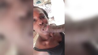 Ebony Throat: Big Booty CrackHead #2