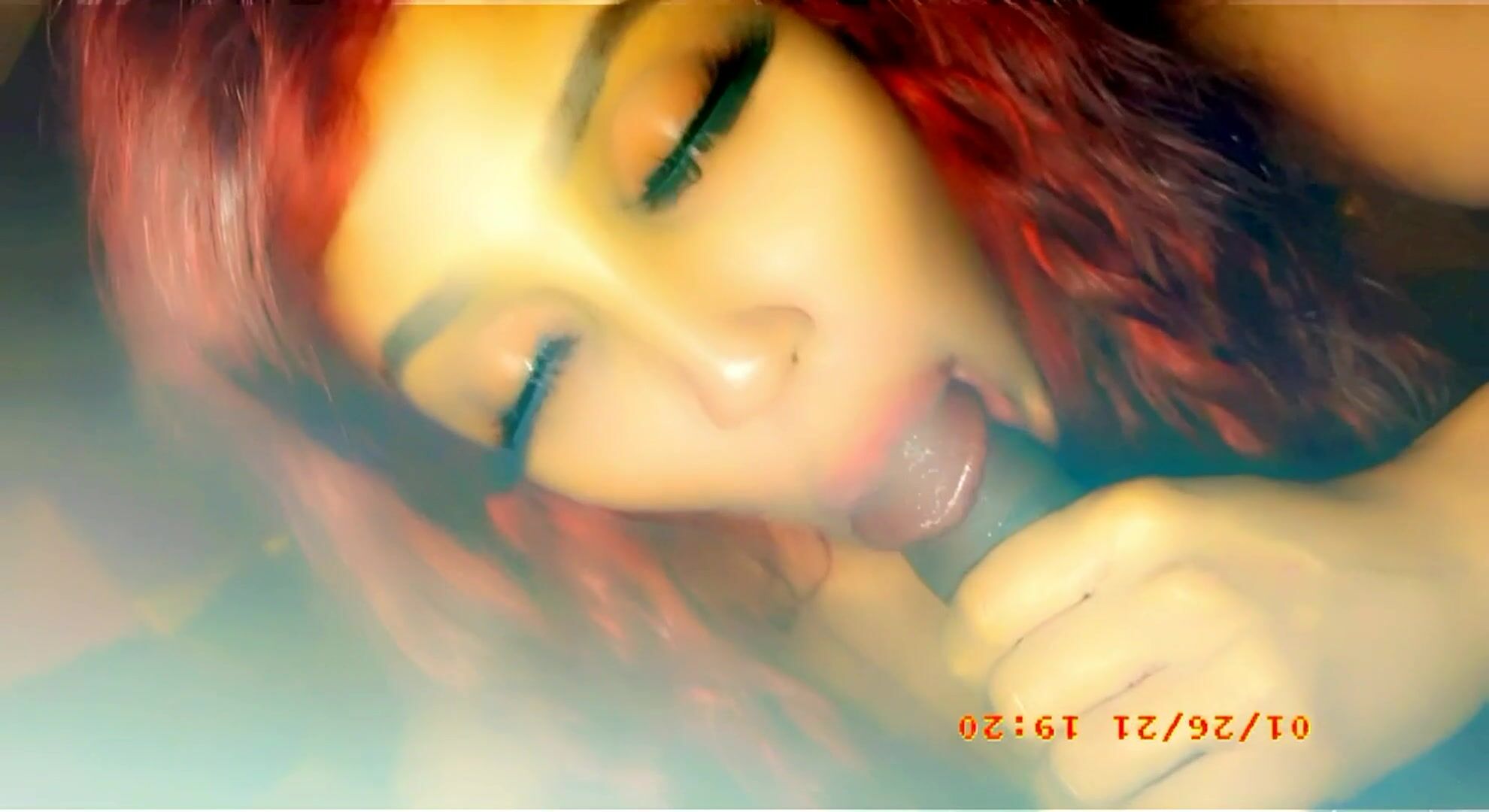Kissing the head of that dick with my juicy ass lips