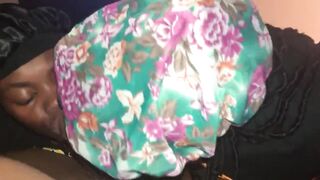 Ebony Throat: big girls gave him bonnet head #3