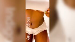 Ebony Homemade: Start with my nipples #2