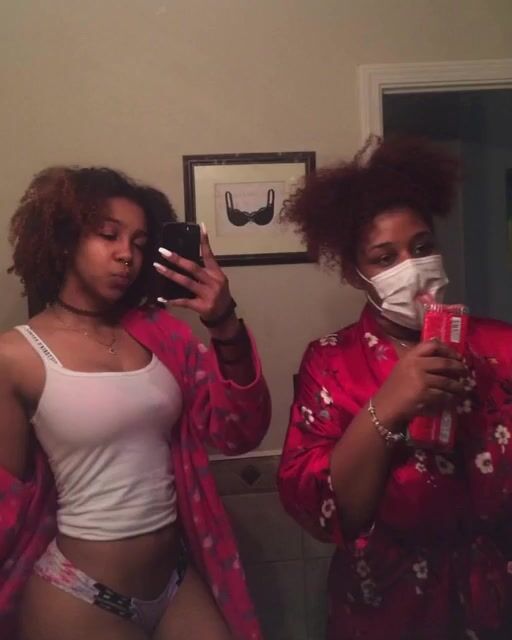 2 ebony slutty besties