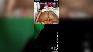 Ebony Throat: Live IG she got a throat on her too at the end #3