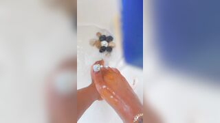 Ebony Feet: Bow down and wash my feet with your mouth #2