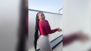 Ebony Ass: Black girl twerking ebony fat ass #4