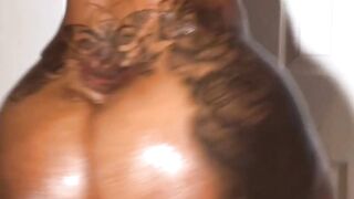 Ebony Ass: Tattoos surrounding the ass #3