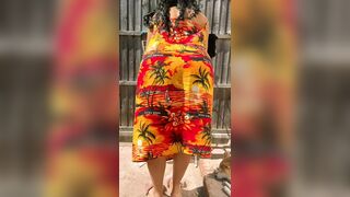 My Jamaican sundress is doing all the talking ????????