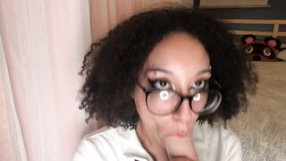 Ebony: Ever been sucked off by a nerdy girl? #4
