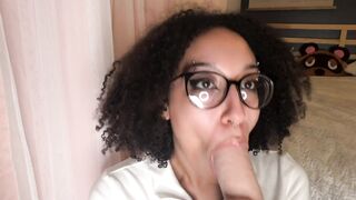 Ebony: Ever been sucked off by a nerdy girl? #2