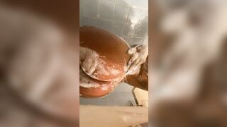 Ebony: “Cum” with me in the shower #4