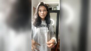 Ebony: do you prefer me clothed, or naked♥️♥️? #1