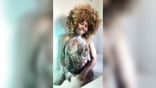 Ebony: Tried to be cute but the pesky bubbles said otherwise ! #4