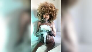 Ebony: Tried to be cute but the pesky bubbles said otherwise ! #2