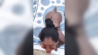 Black Chicks / White Dicks: Sucking a dick in public #2