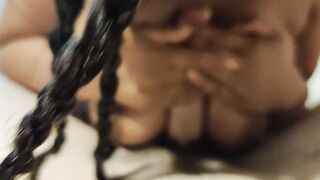 Black Chicks / White Dicks: She couldn't get enough of this big white cock #3